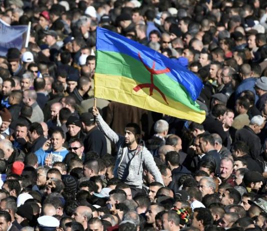 CONTESTATIONS : LE DRAPEAU BERBÈRE DANS LES MANIFESTATIONS CONTINUE DE FAIRE POLÉMIQUE