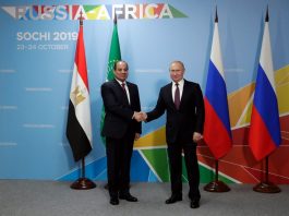 POUTINE ACCUEILLE L’AFRIQUE À SOTCHI